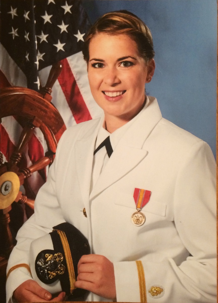 Dr. Strunk during her service in the U.S. Navy